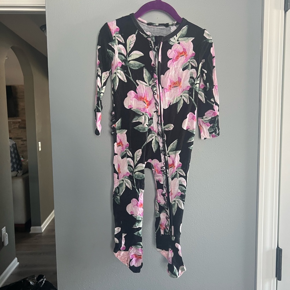 Posh Peanut Floral Baby Onesie